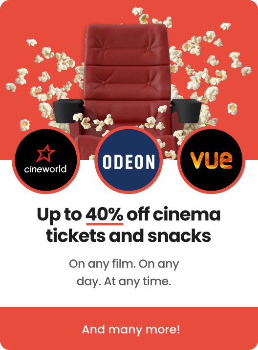 Save big on cinema tickets and snacks