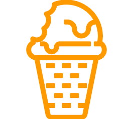 orange ice cream icon