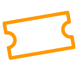 orange ticket icon